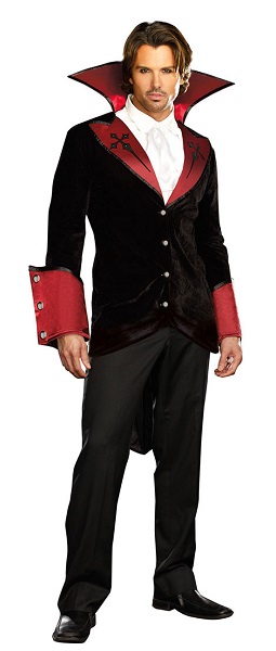 Fantasia Masculina Luxo Vampiro Drácula Festa Halloween