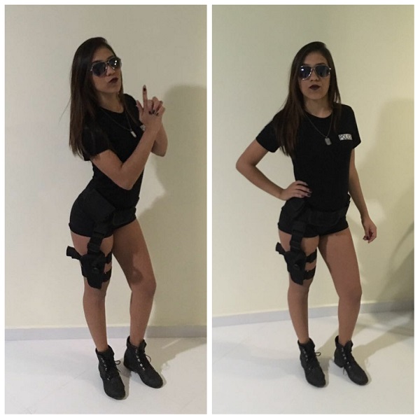 Policial Feminina Police Shorts