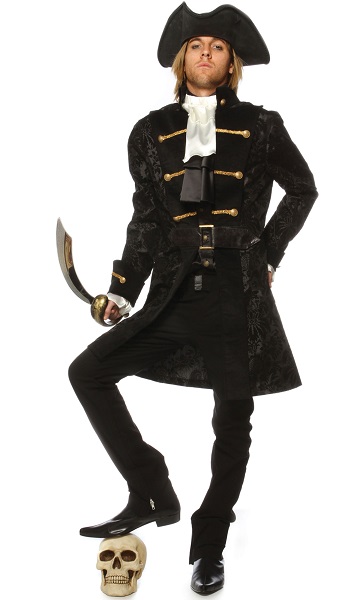 Pirata casaco preto